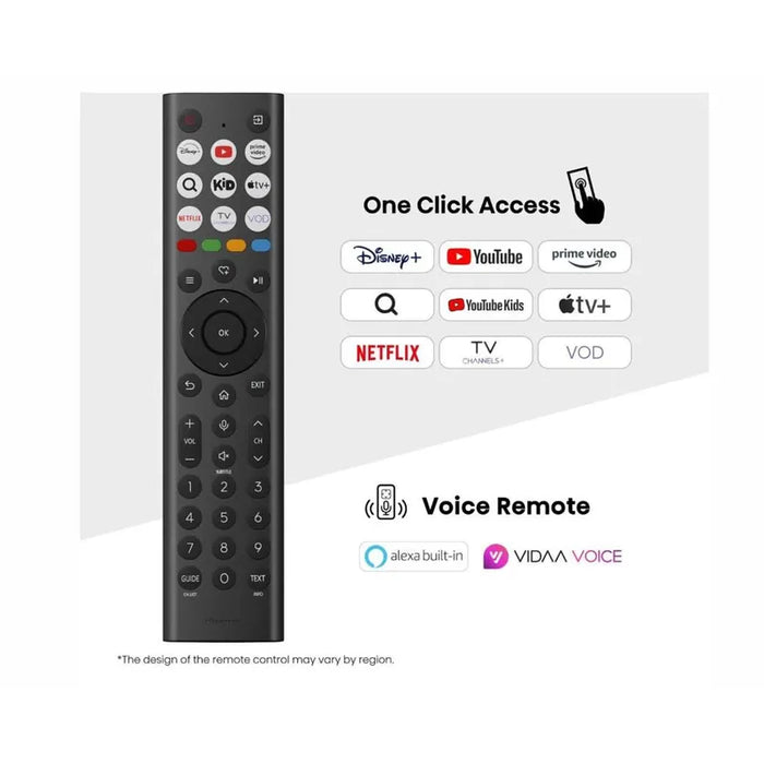 Hisense 50" E8Q, 4K Ultra HD 3840x2160, ULED, Quantum Dot,144 Hz,HDR 10+, HLG, Dolby Vision, DTS Virtual X, Smart TV, WiFi, Light Sensor, BT, Anyview Cast, 4xHDMI, 2xUSB, LAN, CI+, DVB-T2/C/S2, Singale Stand, Black