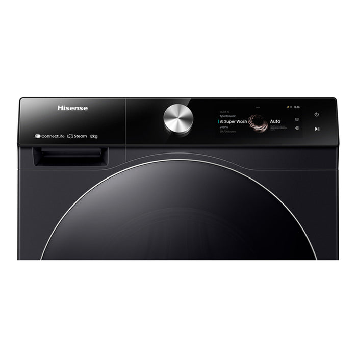 Washing machine HISENSE WF7S1247BB 12.0 kg, 1400 rpm, INVERTER MOTOR
