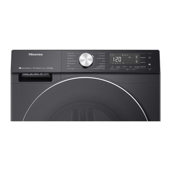 Washing Machine with Dryer HISENSE WD5S1045BB 1400 rpm, INVERTER MOTOR