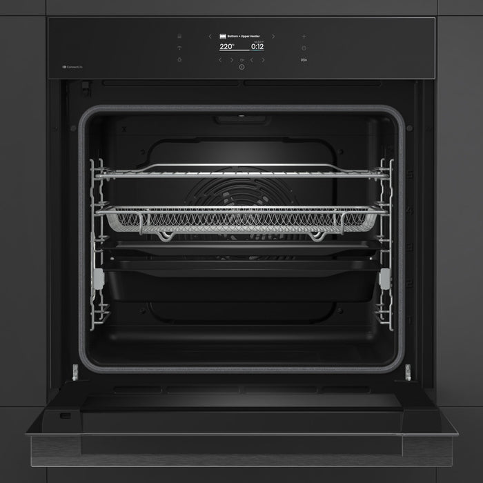 Built-in oven HISENSE BI614P8B 77 L, A+, TELESCOPIC SYSTEM, SOFT CLOSING, PYROLYTIC CLEANING