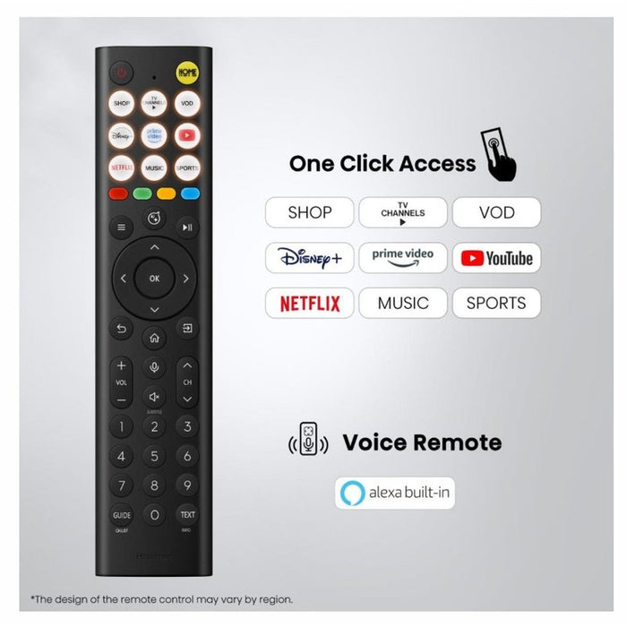 Hisense 75" E8S, 4K Ultra HD 3840x2160, ULED, Quantum Dot,144 Hz, HDR 10+, HLG, Dolby Vision, DTS Virtual X, Smart TV, Light Sensor, WiFi Direct, BT, Anyview Cast, 3xHDMI, 2xUSB, LAN, CI+, DVB-T2/C/S2,Singale stand, Black