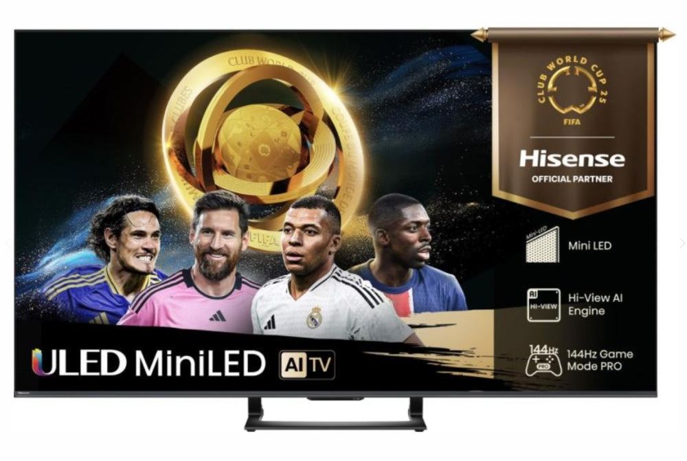 Hisense 75"U7Q, 4K Ultra HD 3840x2160, ULED, FALD, Quantum Dot, 144Hz, IPS, HDR 10+, HLG, Dolby Vision IQ, Dolby Atmos, Smart TV, WiFi 5GHz, WiFi Direct, BT, Anyview Cast,light sensor, 4xHDMI, 2xUSB, LAN, CI+, DVB-T2/C/S2, Black
