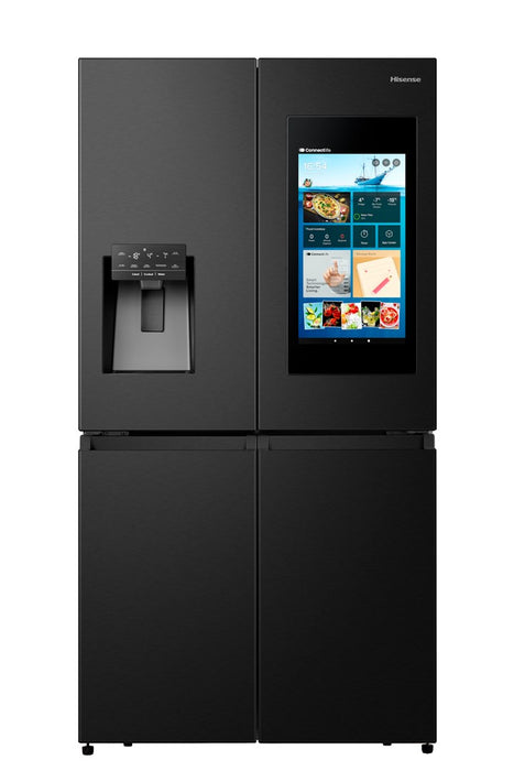 Hisense RQ760N4IFE side-by-side refrigerator Freestanding 577 L E Black