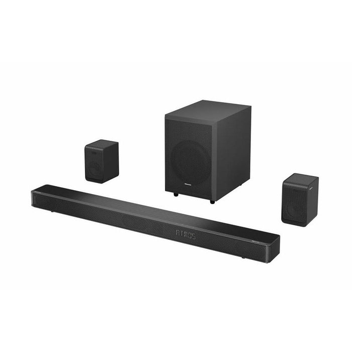 Hisense AX5125H 5.1.2Ch Sound Bar with Wireless Subwoofer, 500W, Dolby Atmos, Bluetooth 5.3, 4K HDMI Pass Through, DTS:X, HDMI/AUX/ARC/Optical/USB, 7 EQ Modes