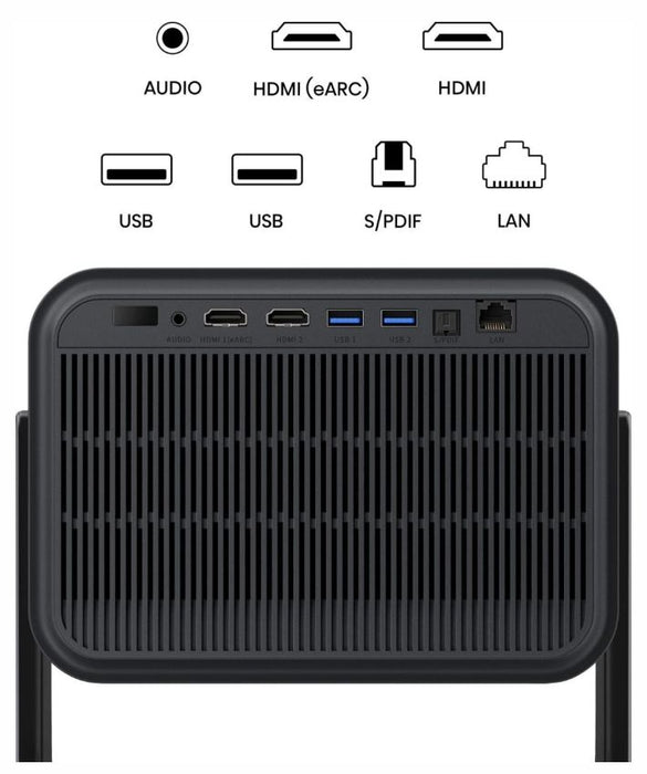 Hisense C3 Smart mini Laser Projector, 4K Ultra HD 3840x2160, 2000:1, 2500 lum, 60 Hz, Digital Zoom,Dolby Vision, HDR10+(decoding), HDR10, HLG, 2*10W, Silver