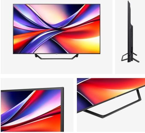 Hisense 43" A7Q, 4K Ultra HD 3840x2160, QLED, FALD, Quantum Dot, HDR 10+, HLG, Dolby Vision, Dolby Atmos, Smart TV, WiFi 5GHz, WiFi Direct, BT, Anyview Cast, 3xHDMI, 2xUSB, LAN, CI+, DVB-T2/C/S2, Black