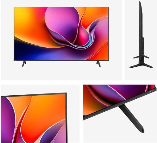 Hisense 75" A6Q, 4K Ultra HD 3840x2160, DLED, DFA, Precision Colour, HDR 10+, HLG, Dolby Vision,Light sensor, Smart TV, WiFi, BT, AnyView Cast, Gaming Mode, 1xHDMI2 eArc, 3xHDMI, 2xUSB, LAN, CI+, DVB-T2/C/S2, Black