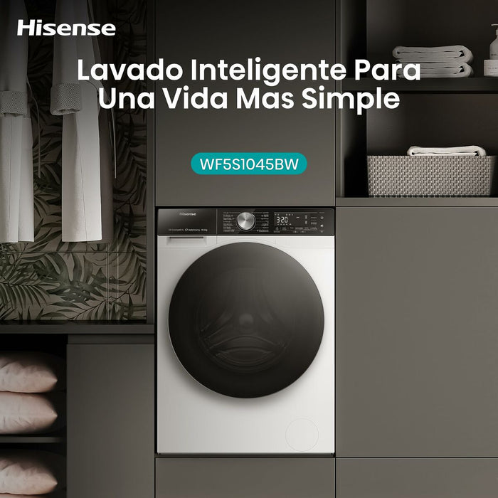 Washing machine Hisense WF5S1045BW 59,5 cm 1400 rpm 10,5 kg