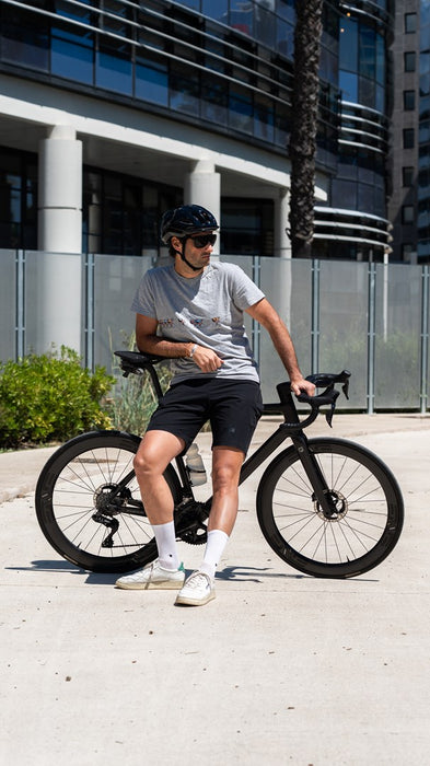 HJC CROSSER Black Cycling Helmet, BLACK, Size M