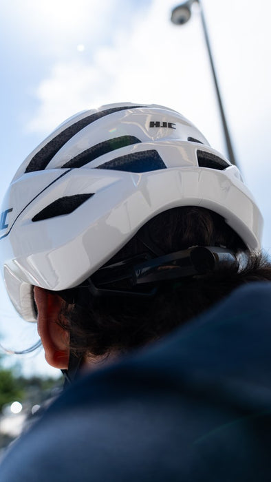 HJC CROSSER White Cycling Helmet, WHITE, Size S