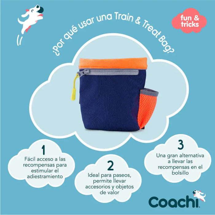 Holdall Coachi Train & Treat Blue Coral - Домашни Животни<<<Дом Градина<<<BigBuy&&&Купички за храна и вода<<<Домашни