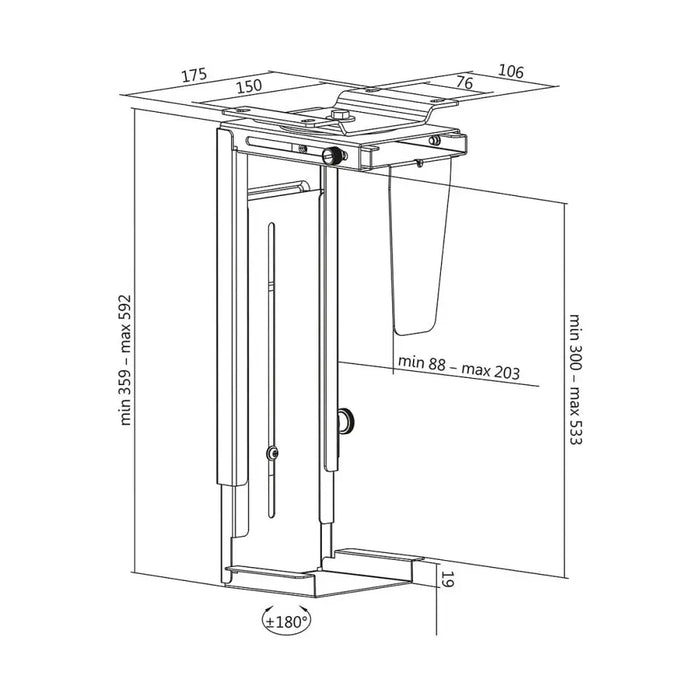 Holder LogiLink Tower - Електроника Периферни и резервни части<<<Компютри| Електроника<<<BigBuy&&&Монтиране на