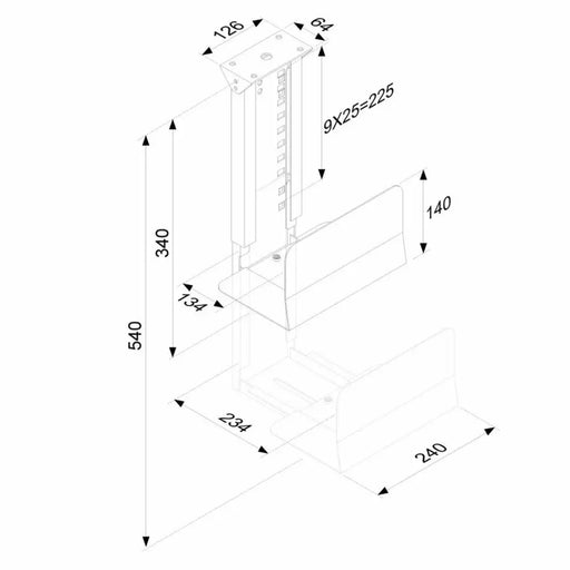 Holder Neomounts CPU-D200BLACK - Електроника Периферни и резервни части<<<Компютри| Електроника<<<BigBuy&&&Монтиране на