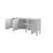 HOLE chest 152x42,5x74,5 cm white matt - Chests of drawers made of furniture boardKOY-ZPM<<<ChestsKOY<<<ActionPL