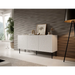 HOLE chest 152x42,5x74,5 cm white matt - Chests of drawers made of furniture boardKOY-ZPM<<<ChestsKOY<<<ActionPL