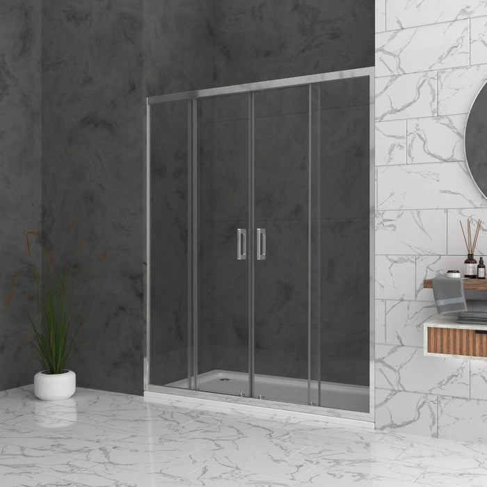 PARTITION SCREEN SIENA W2 140X190 CHROME