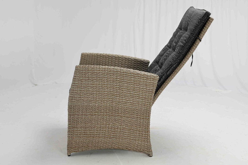 KENTUCKY RATTAN SET 6 CHAIRS AND TABLE