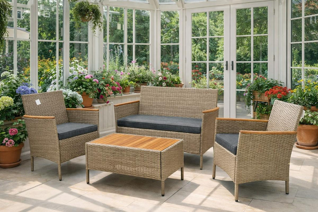 PILSEN RATTAN SET 4 PIECES