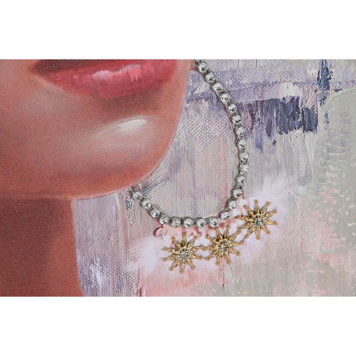 Canvas Home ESPRIT Canvas MDF Wood 70 x 3 x 100 cm