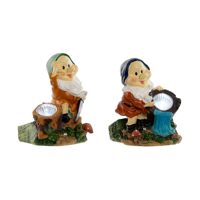 Garden gnomes Home ESPRIT Multicolour 11,5 x 11 x 15,2 cm (2 Units)