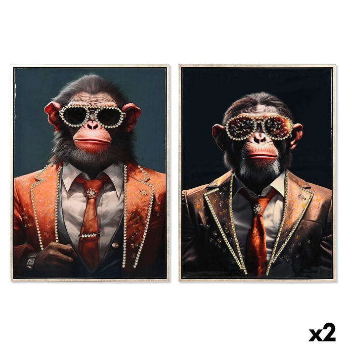 Canvas Home ESPRIT polystyrene Canvas 52,5 x 3 x 72,5 cm