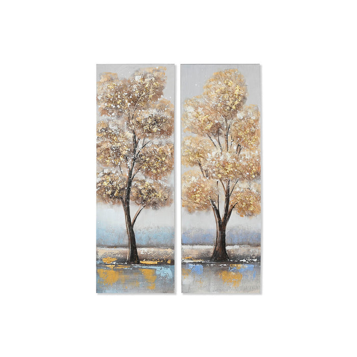 Canvas Home ESPRIT Canvas MDF Wood 30 x 3 x 90 cm