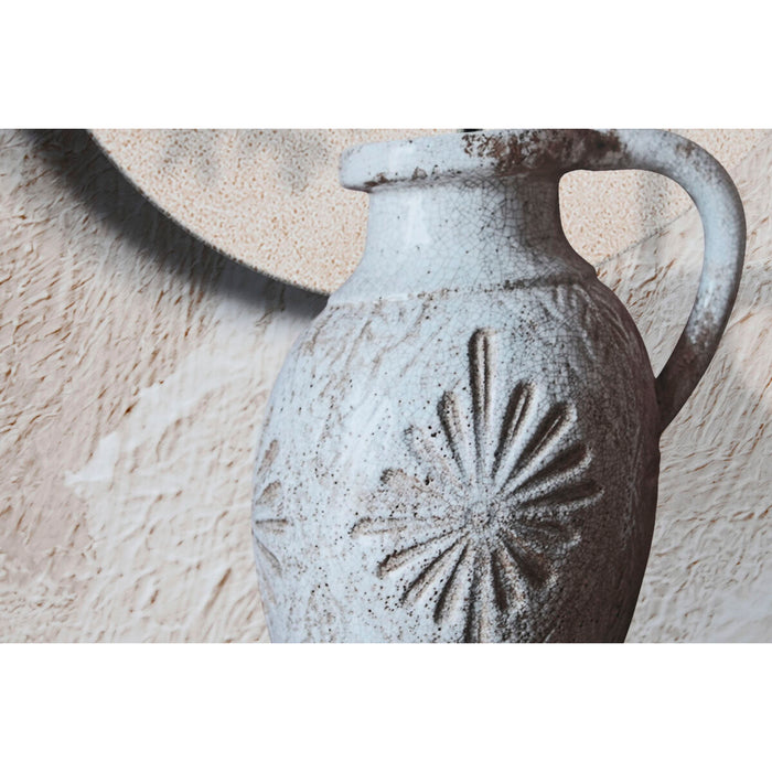 Canvas Home ESPRIT Green Beige Oriental Vase 80 x 3 x 160 cm (2 Units)