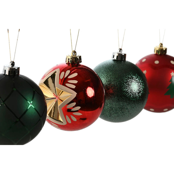 Christmas Baubles Home ESPRIT Red Golden Polyethylene 32,5 x 8 x 32,5 cm (16 Pieces)