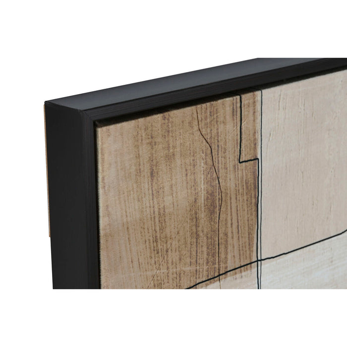 Canvas Home ESPRIT Velvet Canvas 83 x 4 x 123 cm