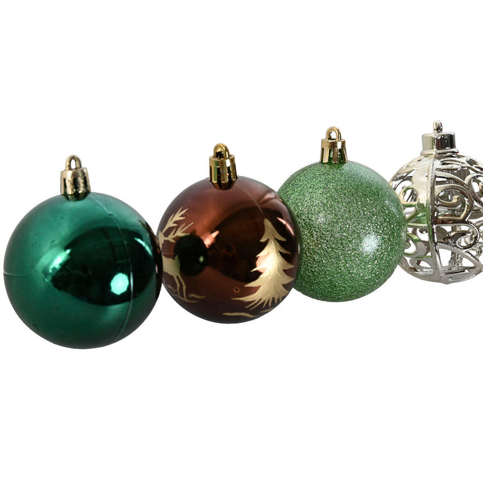 Christmas Baubles Home ESPRIT Multicolour PVC 18 x 12 x 30 cm (30 Pieces)
