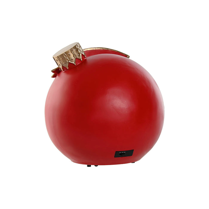 Christmas bauble Home ESPRIT Red Golden Musical 26,5 X 24 X 27 cm