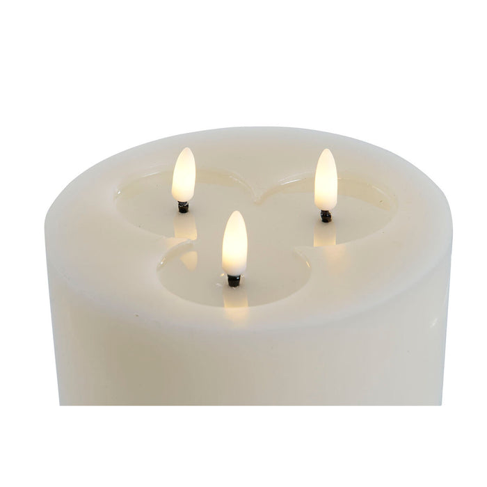 LED Candle Home ESPRIT Beige 15 x 15 x 7 cm (AA)