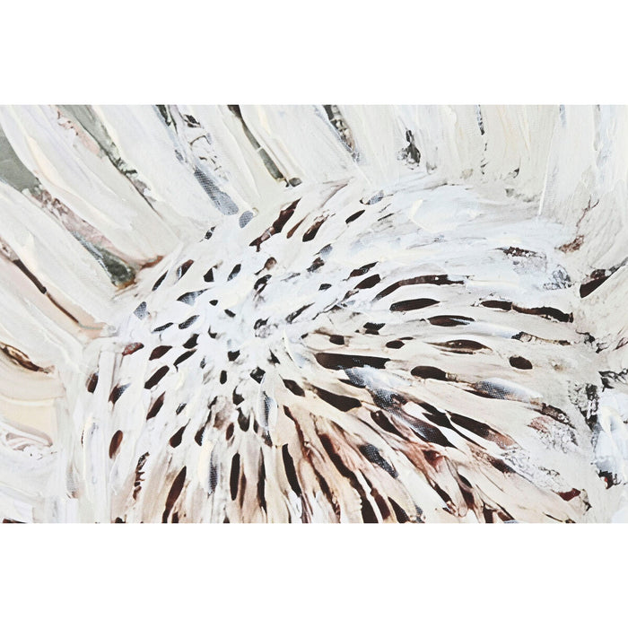 Canvas Home ESPRIT Yellow White Red Green Cottage 83 x 4,5 x 83 cm (2 Units)