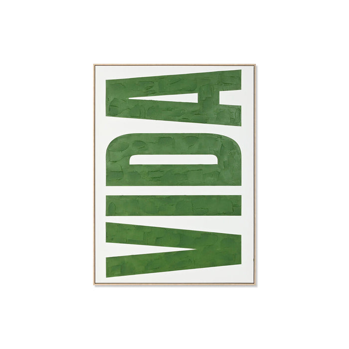 Canvas Home ESPRIT VIDA Green Beige Modern 103 x 4,5 x 143 cm