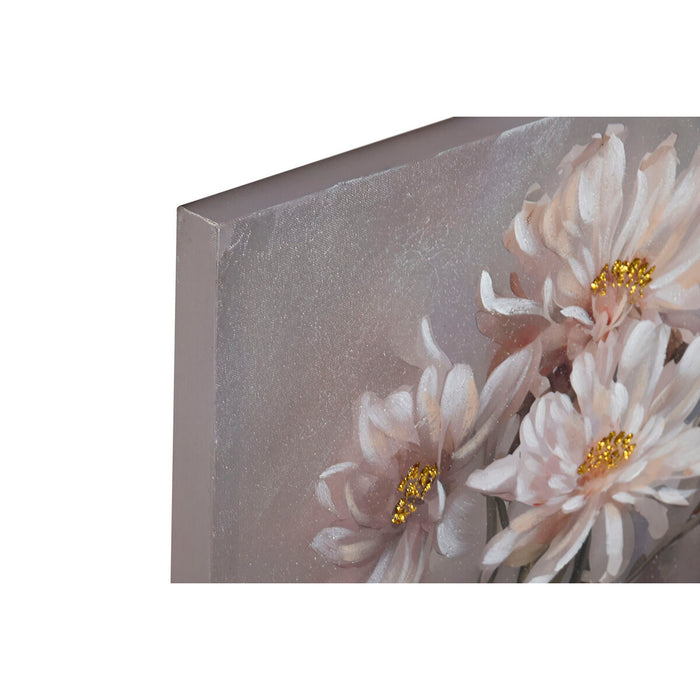 Canvas Home ESPRIT Canvas MDF Wood 120 x 3 x 60 cm