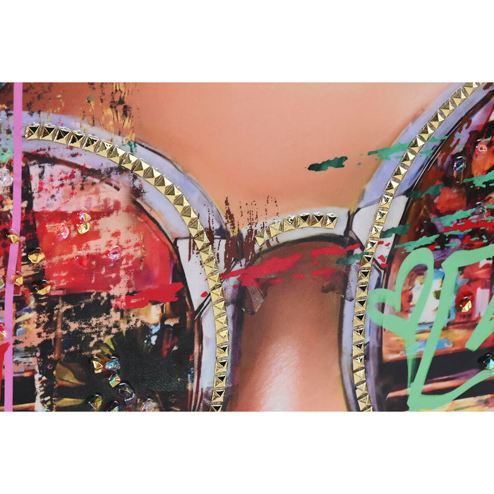 Canvas Home ESPRIT polystyrene Canvas 82 x 4 x 82 cm