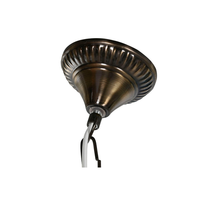 Ceiling Light Home ESPRIT Green Sky blue Metal Crystal 25 W 23 x 23 x 66 cm (2 Units)