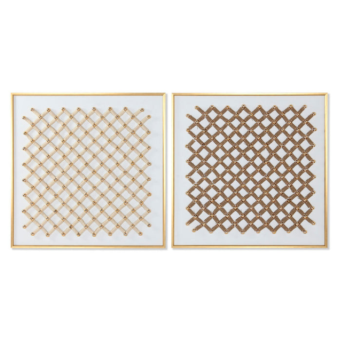 Canvas Home ESPRIT polystyrene Canvas 100 x 3,5 x 100 cm