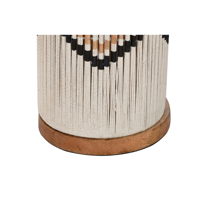 Floor Lamp Home ESPRIT Beige Bicoloured 50 W 220 V 25 x 25 x 125 cm