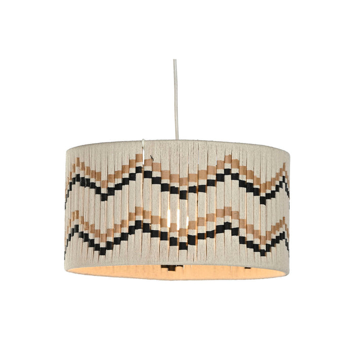 Ceiling Light Home ESPRIT Bicoloured Raffia 50 W 39 x 39 x 21 cm