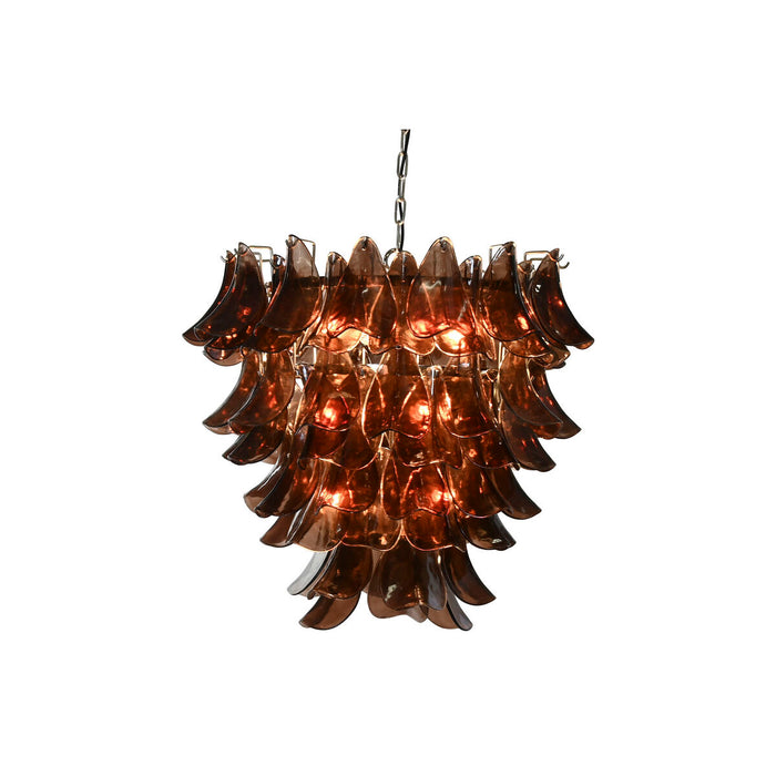 Ceiling Light Home ESPRIT Brown Silver Crystal Steel 25 W 80 x 80 x 80 cm