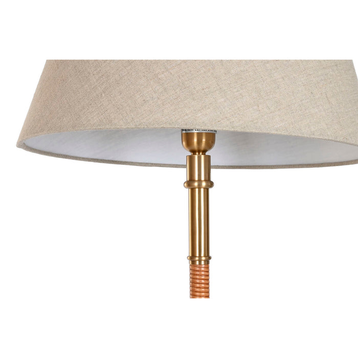 Floor Lamp Home ESPRIT Beige Golden Natural 50 W 220 V 42 x 42 x 154 cm