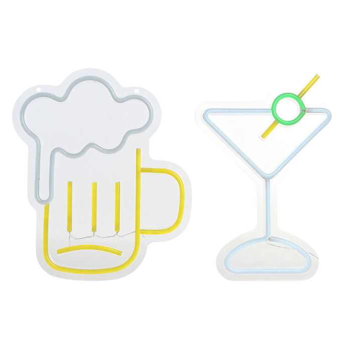 Lighting decoration Home ESPRIT Acrylic Urban 21 X 1,5 X 30 CM (2 Units)