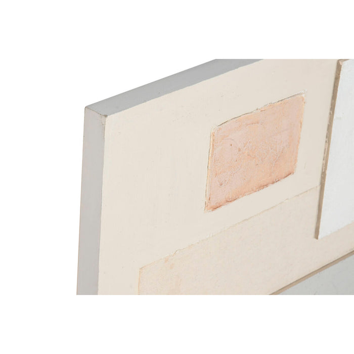 Canvas Home ESPRIT White Beige Abstract Urban 150 x 3 x 50 cm (2 Units)