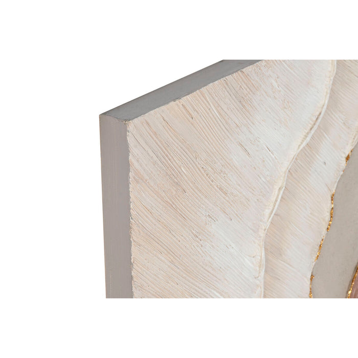 Canvas Home ESPRIT White Brown Abstract Scandinavian 50 x 3 x 100 cm (2 Units)