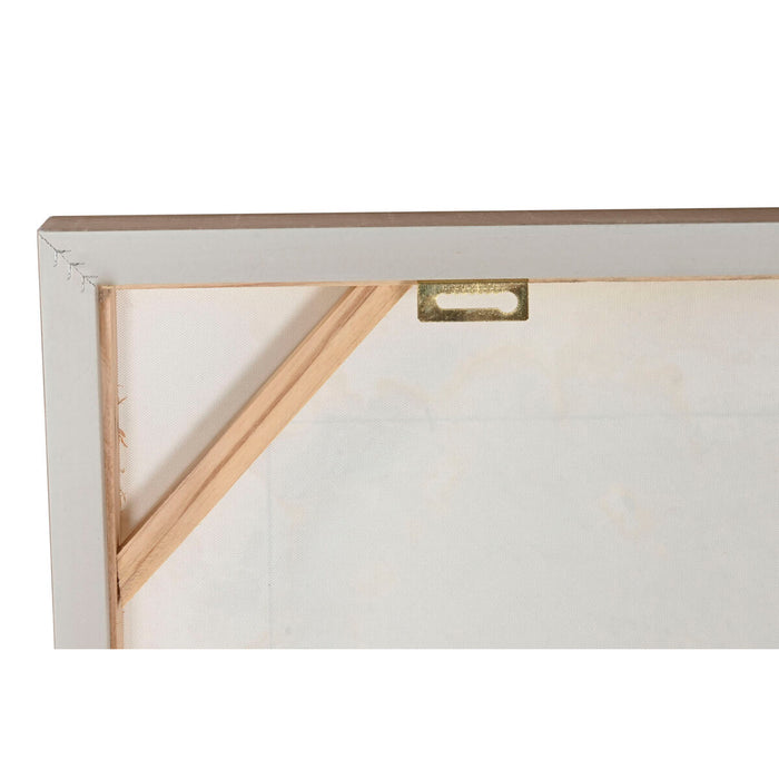 Canvas Home ESPRIT White Circles 102 x 4,5 x 102 cm (2 Units)