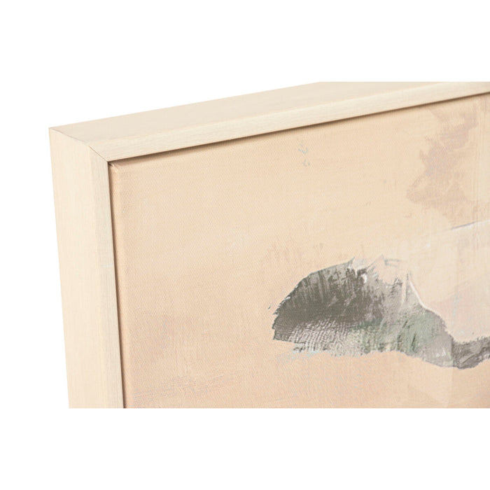 Canvas Home ESPRIT Brown Green Palms Tropical 122,5 x 3,5 x 82,5 cm (2 Units)