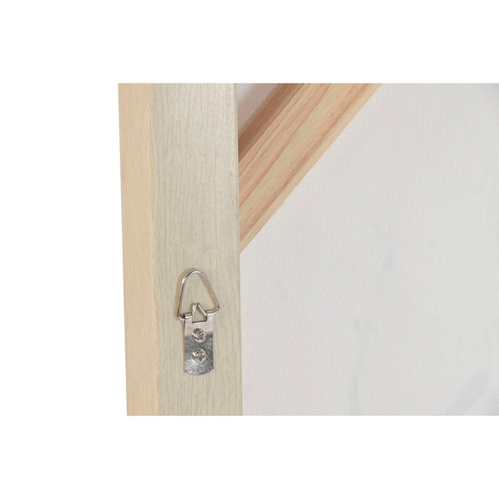 Canvas Home ESPRIT White Red Oriental Vase 80 x 4,5 x 100 cm (2 Units)