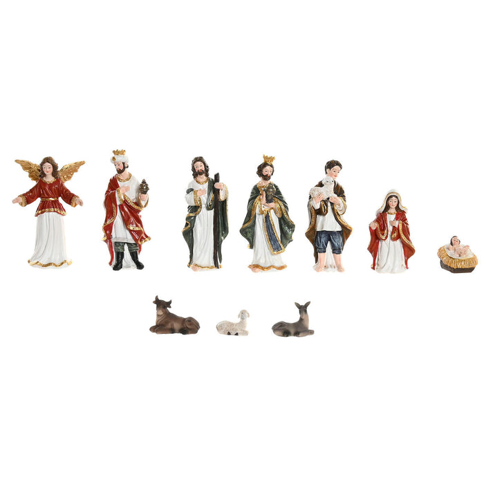 Christmas nativity set Home ESPRIT Multicolour Resin (8 Pieces)