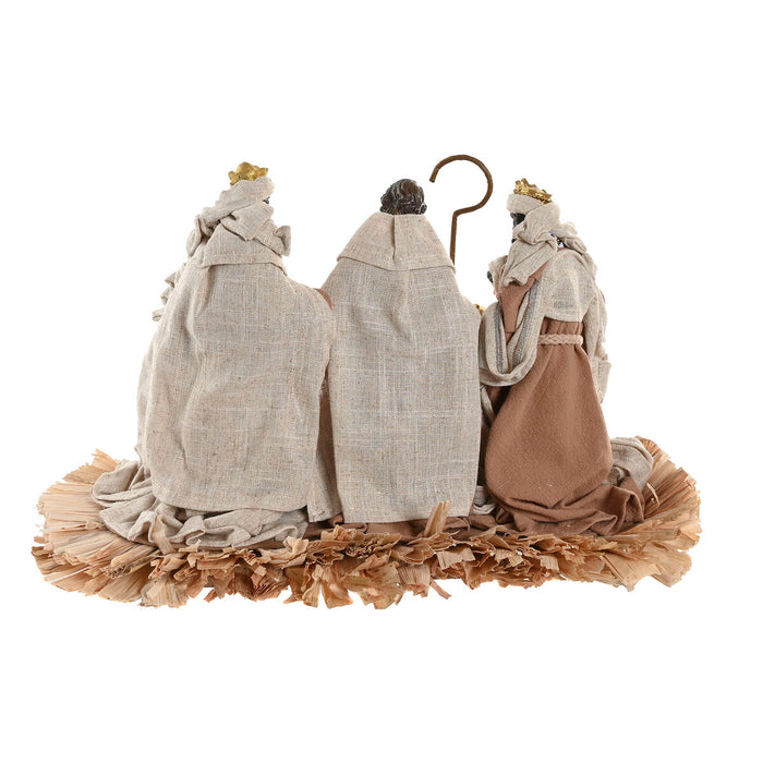 Christmas nativity set Home ESPRIT Brown Beige Resin 40 X 24 X 23,5 CM